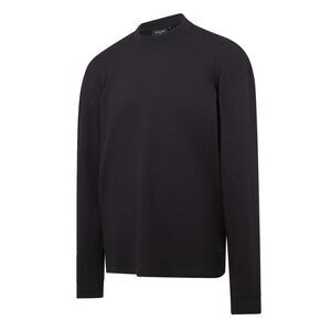 Mallet Mens Interlock Oversized Long-Sleeved T-Shirt / Black